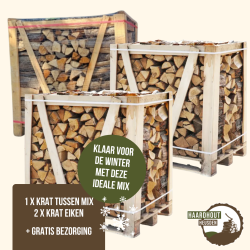 Ideale Mix – Tussen Mix + Eiken Kratten | Haardhout Heusden
